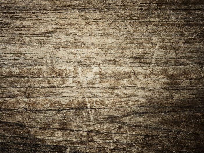 Scratched floor